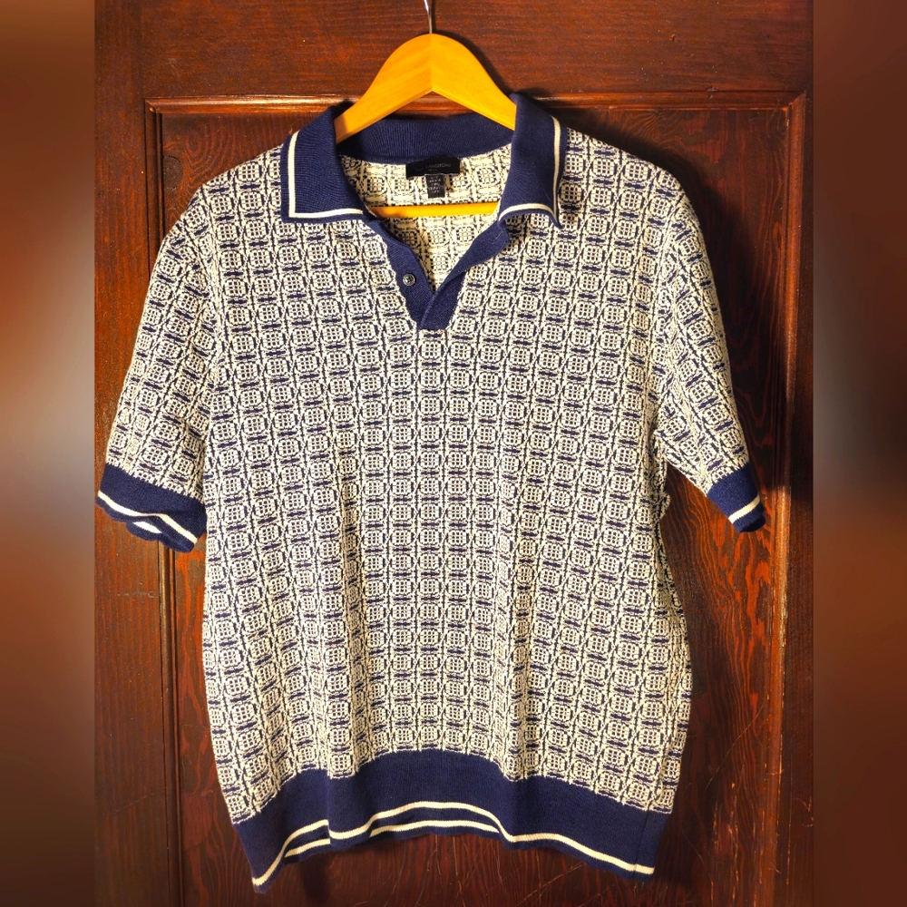 Magaschoni Man, S, Navy/wh.